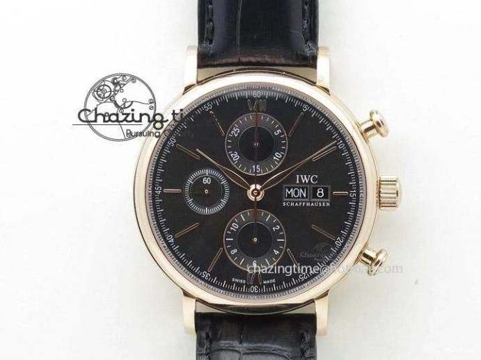 MIROTIME 0412 Casual Portuguese Chrono IW3716 Z+F 1:1 Best Edition White Dial on Blue Rubber Strap A 7016